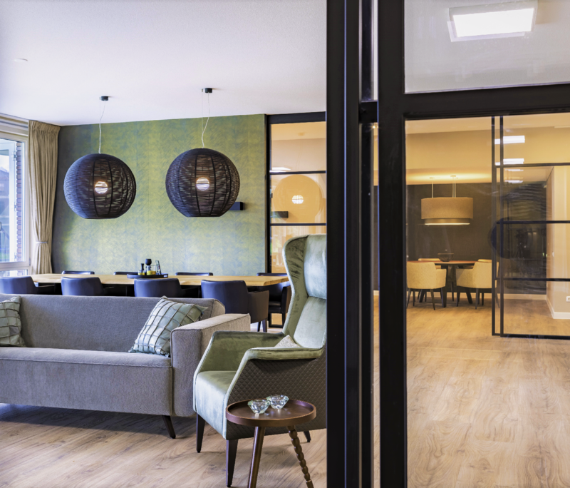 Een luxe interieur in de zorgvilla